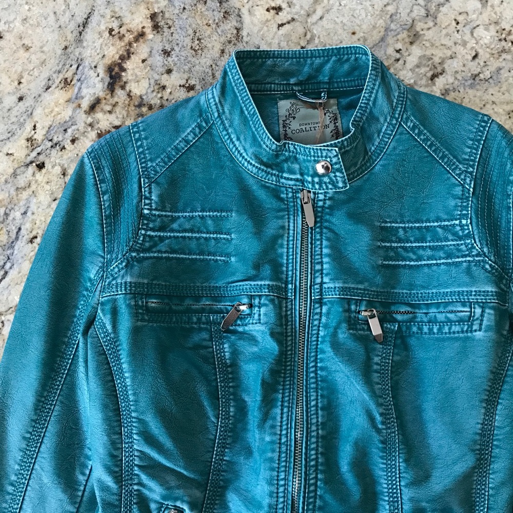 Vegan Leather Moto Jacket